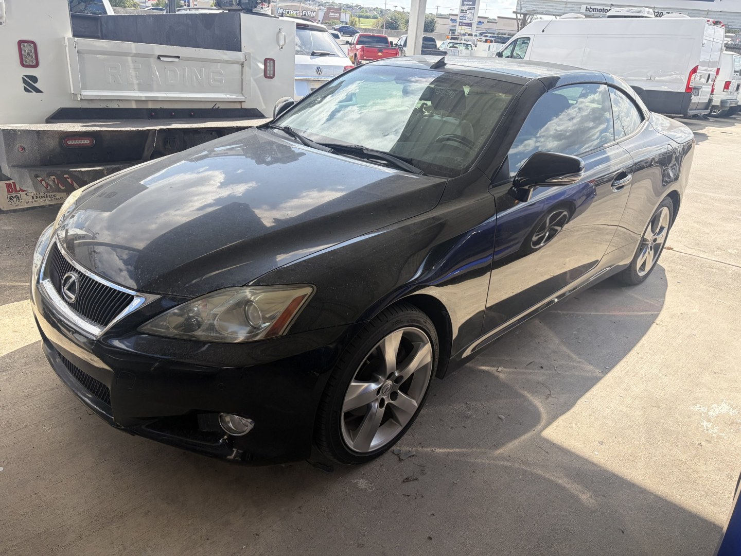 2010 Black Lexus IS C IS 250C (JTHFF2C20A2) , 6A transmission, located at 1687 Business 35 S, New Braunfels, TX, 78130, (830) 625-7159, 29.655487, -98.051491- Photo#0