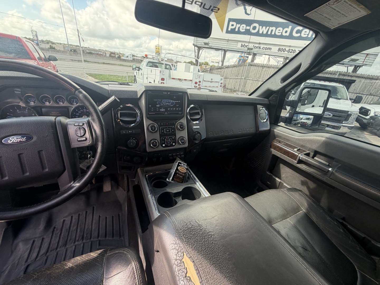 2015 Black Ford F-250 SD Lariat Crew Cab 4WD (1FT7W2BT9FE) with an 6.7L V8 OHV 16V DIESEL engine, 6-Speed Automatic transmission, located at 1687 Business 35 S, New Braunfels, TX, 78130, (830) 625-7159, 29.655487, -98.051491- Photo#13