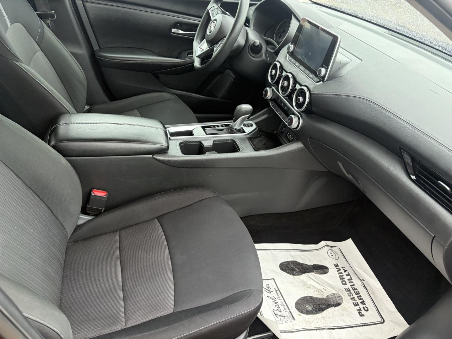 2025 Red Nissan Sentra SV (3N1AB8CV9SY) with an 2.0L L4 SFI DOHC 16V engine, CVT transmission, located at 1687 Business 35 S, New Braunfels, TX, 78130, (830) 625-7159, 29.655487, -98.051491- Photo#2