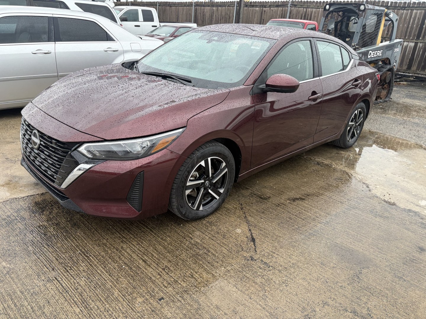 2025 Red Nissan Sentra SV (3N1AB8CV9SY) with an 2.0L L4 SFI DOHC 16V engine, CVT transmission, located at 1687 Business 35 S, New Braunfels, TX, 78130, (830) 625-7159, 29.655487, -98.051491- Photo#0