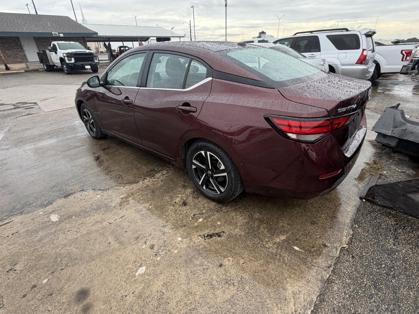 2025 Red Nissan Sentra SV (3N1AB8CV9SY) with an 2.0L L4 SFI DOHC 16V engine, CVT transmission, located at 1687 Business 35 S, New Braunfels, TX, 78130, (830) 625-7159, 29.655487, -98.051491- Photo#7