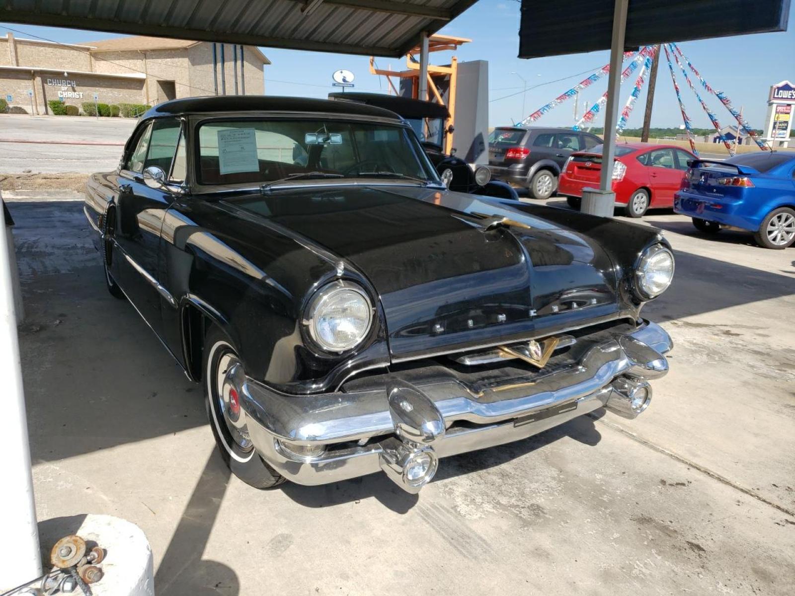 1953 Black /Red Lincoln Capri (53LA7562H) , Automatic transmission, located at 1687 Business 35 S, New Braunfels, TX, 78130, (830) 625-7159, 29.655487, -98.051491 - Check this out! This 1953 Lincoln Capri is ready for it's new home. Over $60,000.00 restoration with a rebuilt 351 M V8 engine. Power windows, power locks, and a South Texas car, so forget about the rust. The chrome bumpers aren't up to car show quality, but great for everyday driving. Under 10,000 - Photo #0