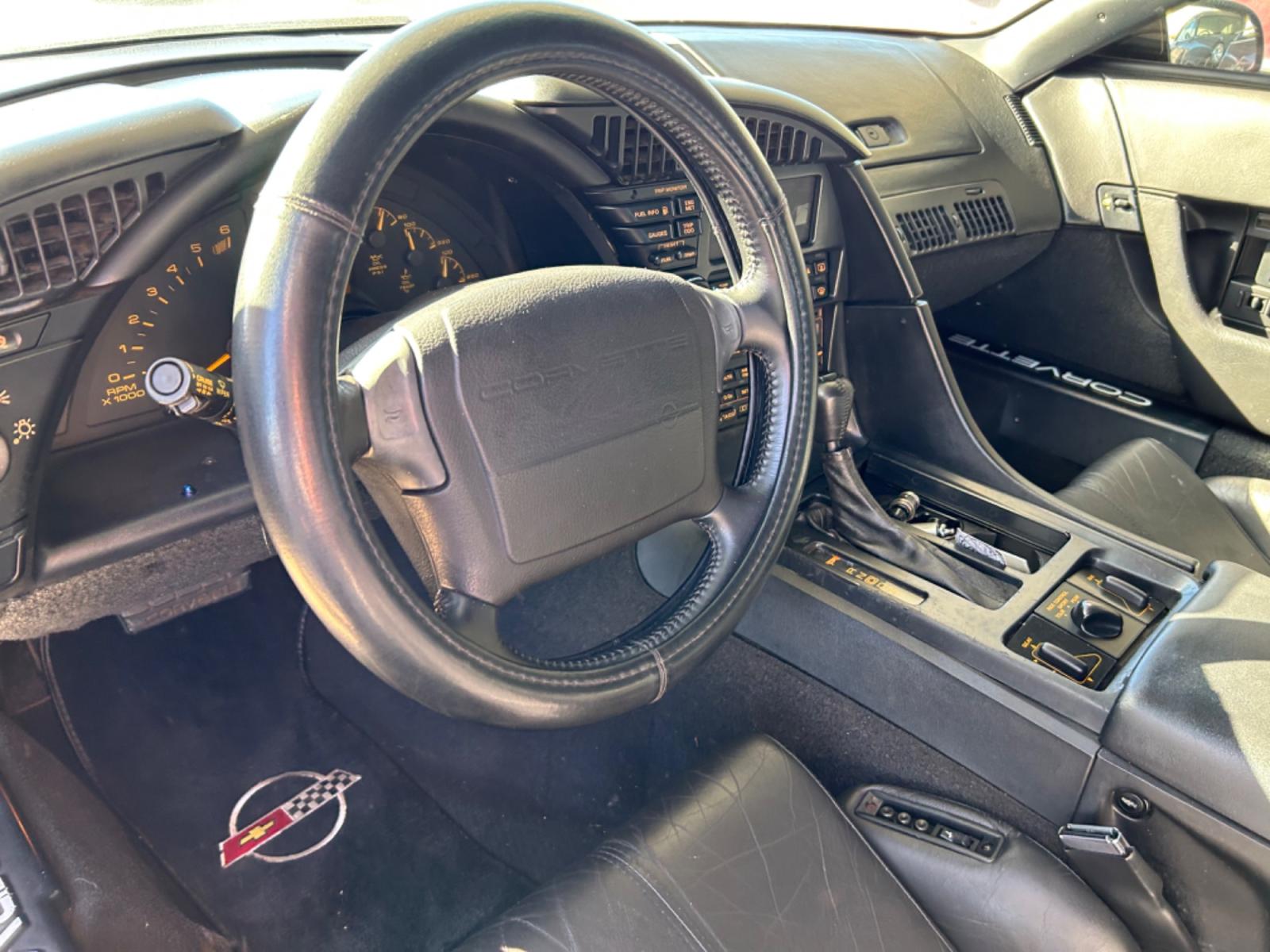 1993 Black Chevrolet Corvette Coupe (1G1YY23P2P5) with an 5.7L V8 OHV 12V engine, located at 1687 Business 35 S, New Braunfels, TX, 78130, (830) 625-7159, 29.655487, -98.051491 - Photo #9