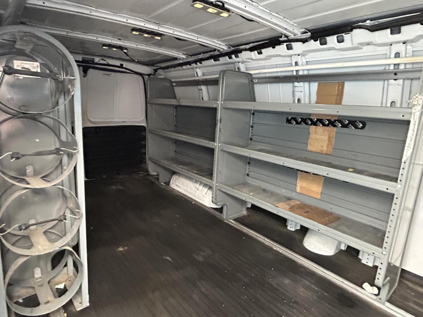 2018 White Chevrolet Express 2500 Cargo Extended (1GCWGBFPXJ1) with an 4.3L V6 engine, 6A transmission, located at 1687 Business 35 S, New Braunfels, TX, 78130, (830) 625-7159, 29.655487, -98.051491 - Photo#9